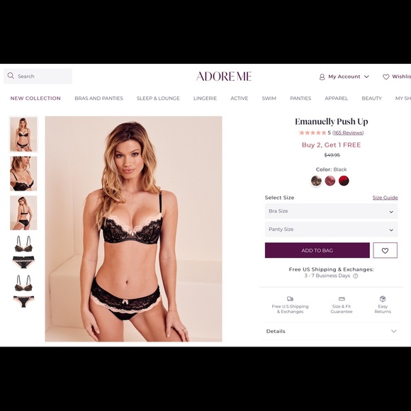 BRAND NEW BLACK LACE PUSH UP - Picture 5 of 6